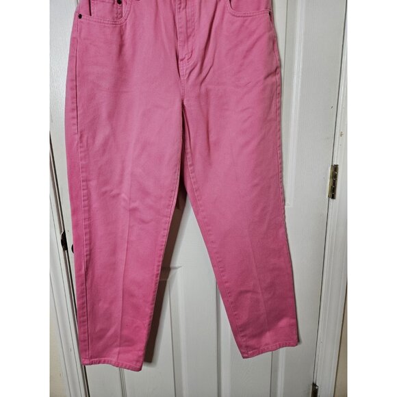 Vintage 90s  Bill Blass High Rise Womens Jeans Stretch Pink Size 12x30 - Picture 3 of 8